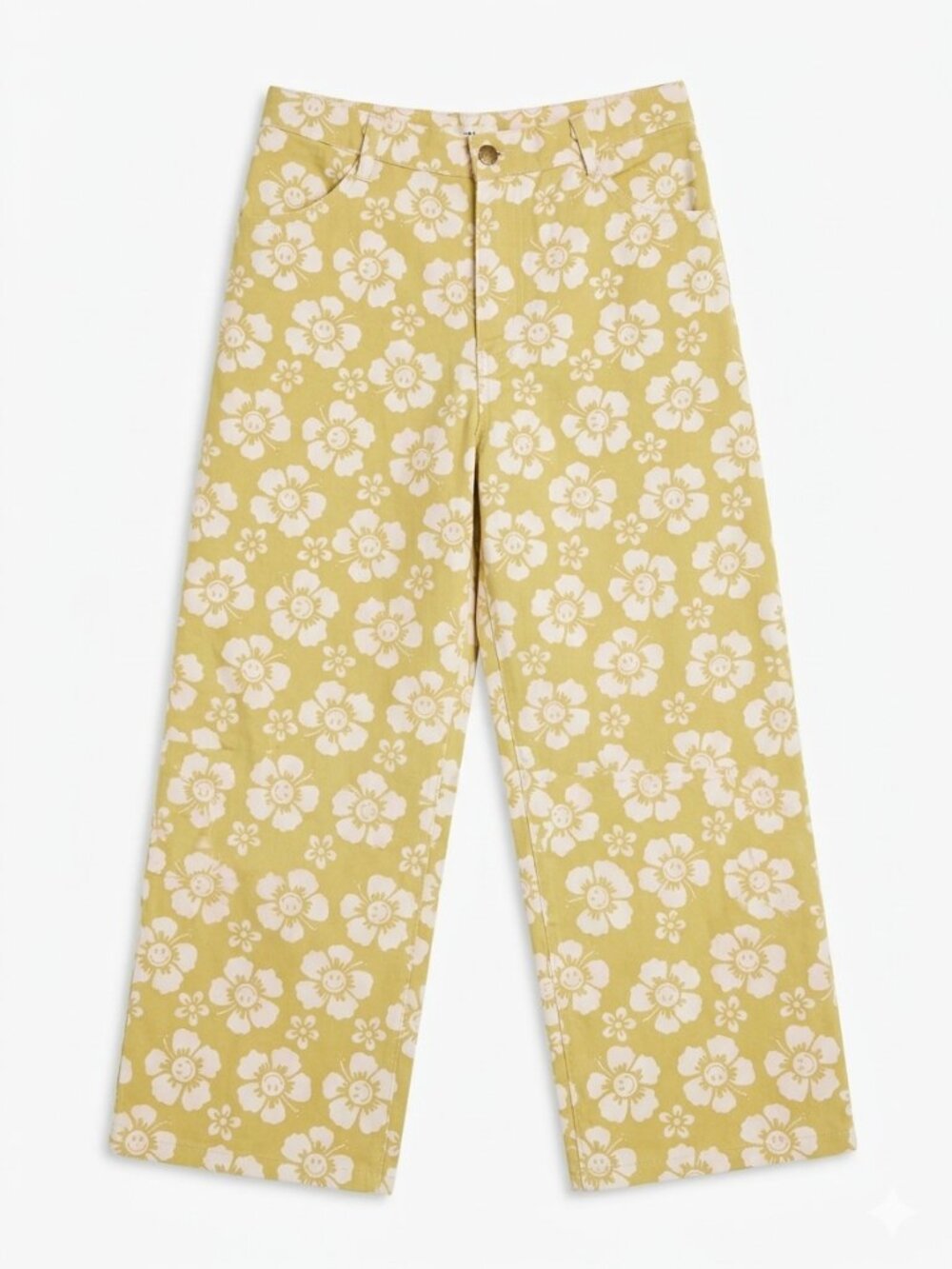 Urban Outfitters Holiday the Label by Emma Mulholland Olive/Yellow Happy Size 28